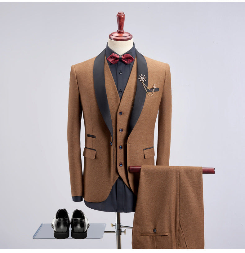 Slim Groom Wedding Reception Formal suit for men