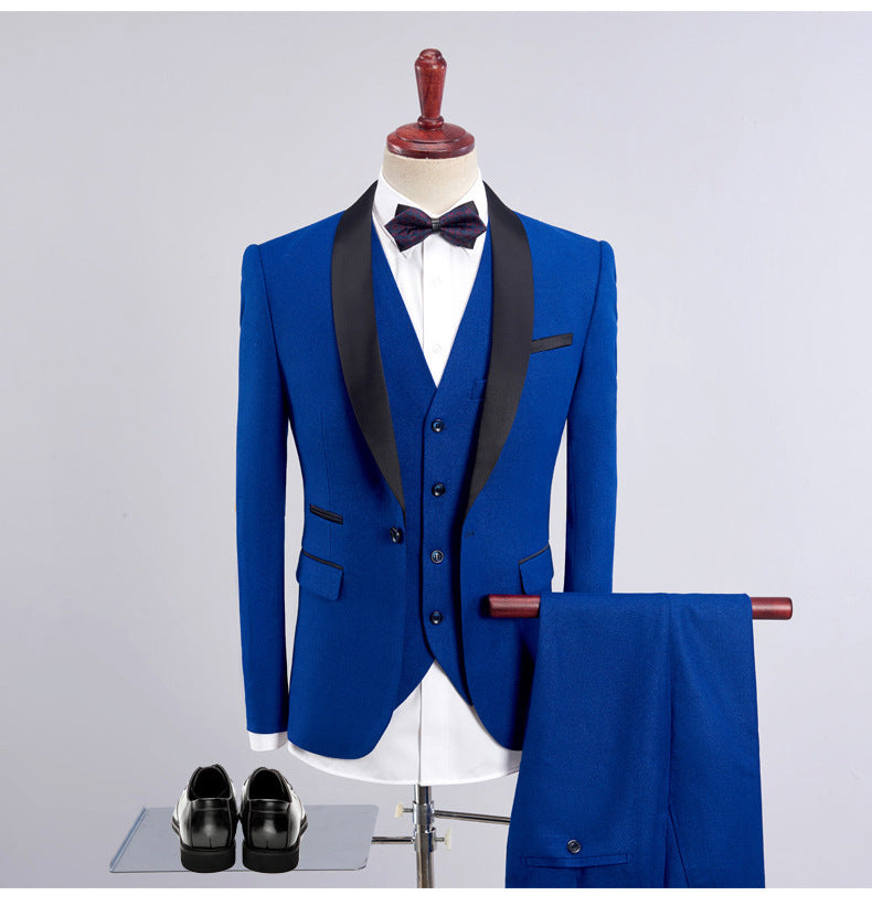 Slim Groom Wedding Reception Formal suit for men