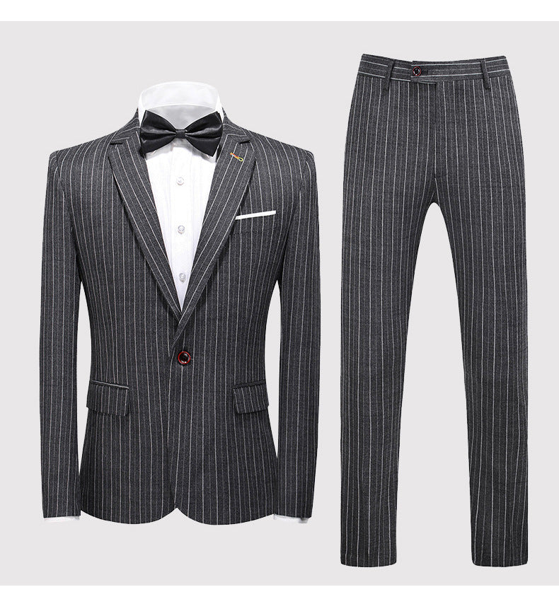 Wedding Suit Business Casual Blue Wedding Slim Dress suit