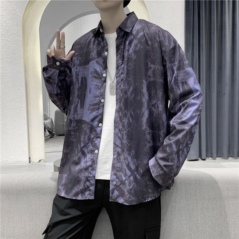 Men's Casual Loose All Match Long Sleeved Shirt