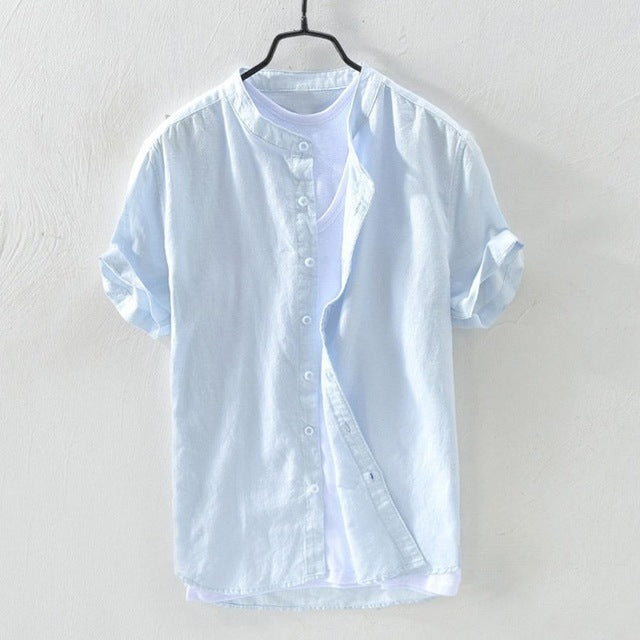 Short Sleeved Cotton Beach Shirt