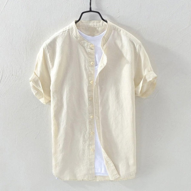 Short Sleeved Cotton Beach Shirt