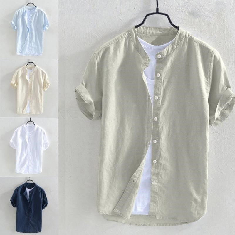 Short Sleeved Cotton Beach Shirt