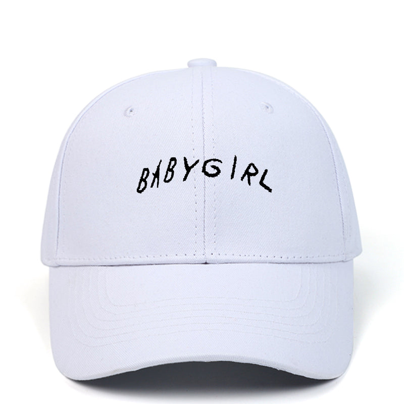 BABYGIRL Letter Embroidered Baseball Cap