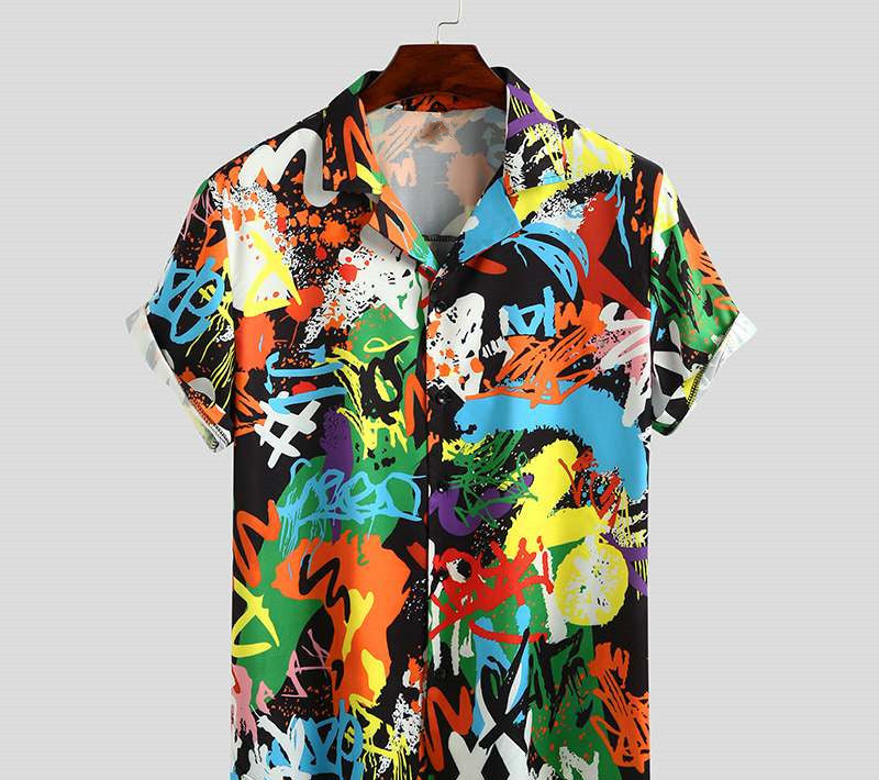 Men's Short Sleeve Printed Shirt