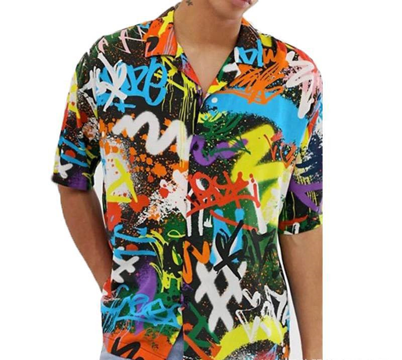 Men's Short Sleeve Printed Shirt