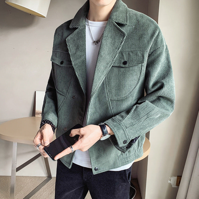 New Corduroy Jacket Men's Spring And Autumn Jacket