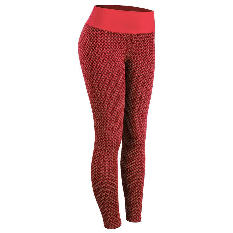 Leggings a cuadros Pantalones de yoga para fitness Leggings de gimnasio transpirables de cintura alta sin costuras