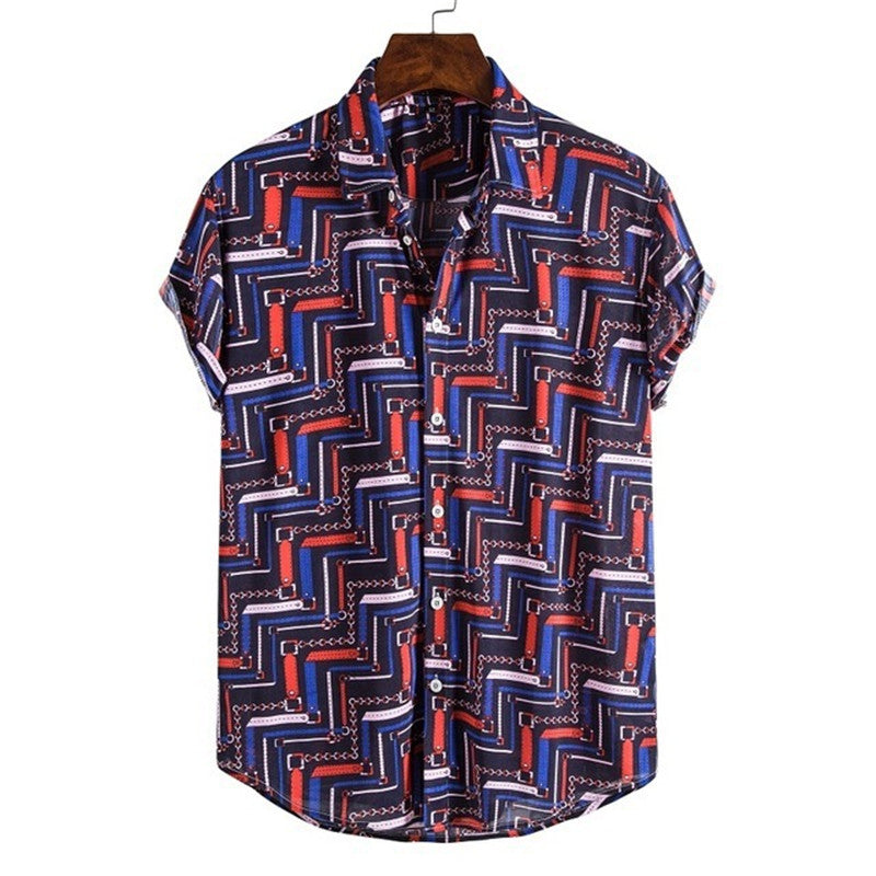 Men Casual Streetwear Shirt for summer beach