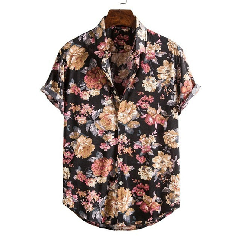 Men Casual Streetwear Shirt for summer beach