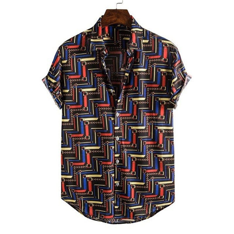 Men Casual Streetwear Shirt for summer beach