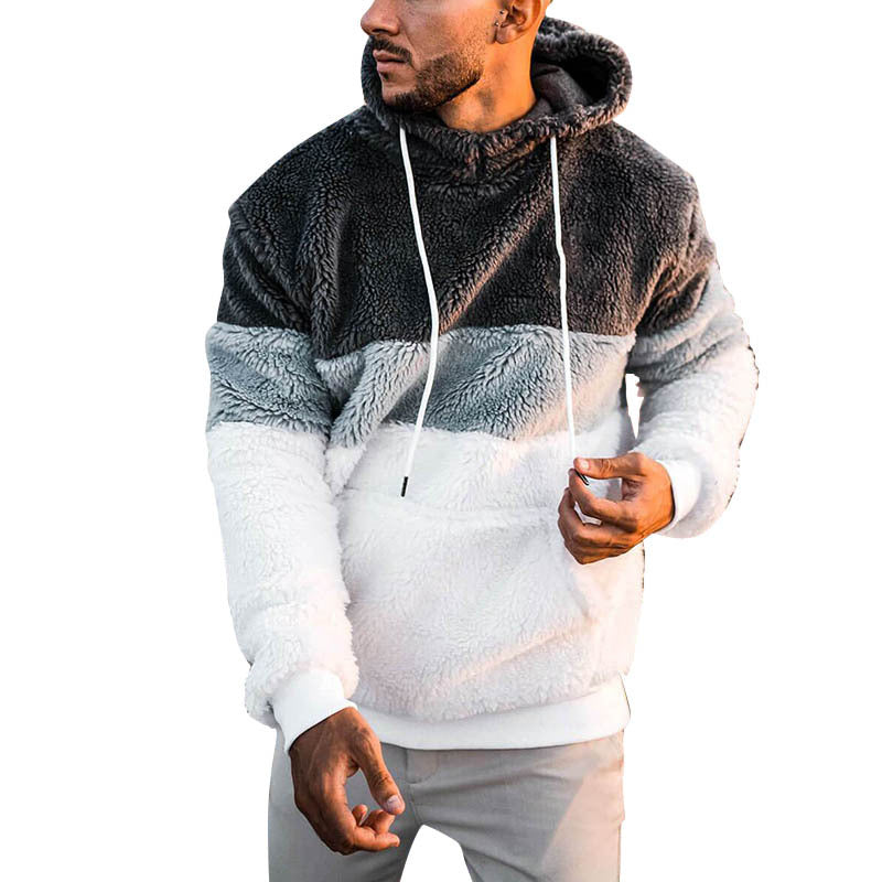 Men's Plus Velvet Thick Hooded Sweater