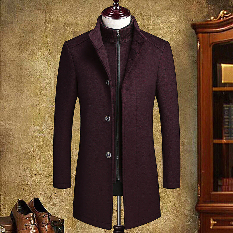 Cross-Border Foreign Trade Woolen Coat Men