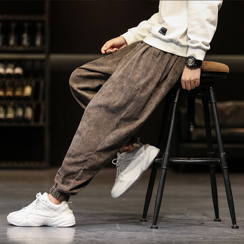 Men'S Casual Pants Corduroy Trousers