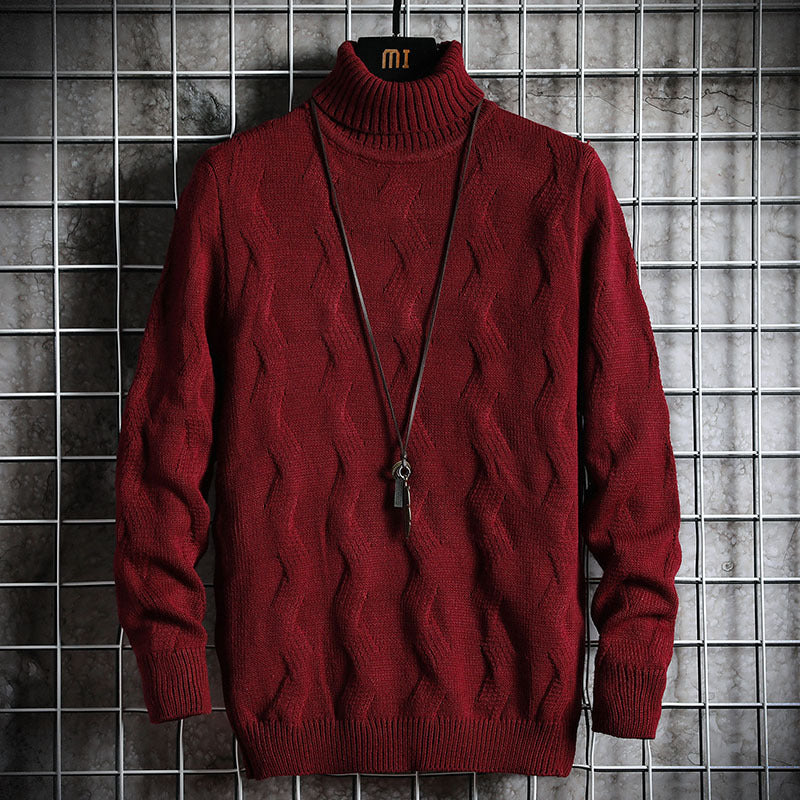 Men's Sweater Turn-over Collar sweater