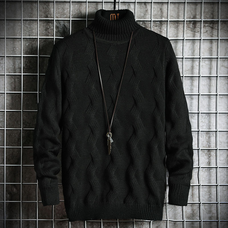 Men's Sweater Turn-over Collar sweater