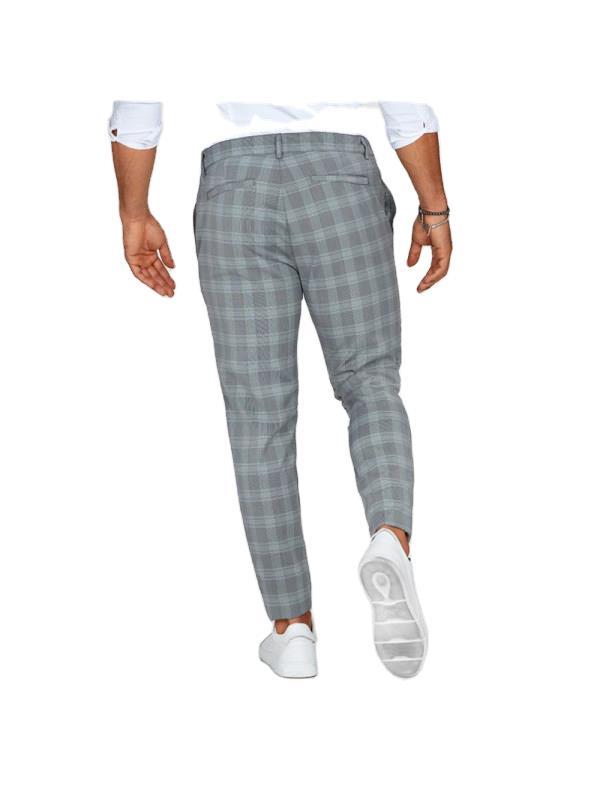 Men'S Casual plaid Trousers