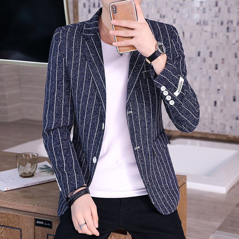 Korean Style Casual Suit Plaid Blazer