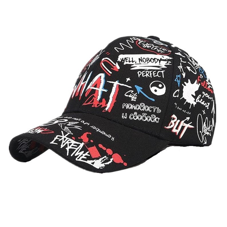 WHAT Graffiti Baseball Cap