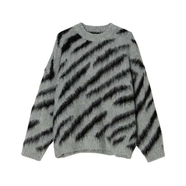 Zebra Pattern Sweater Men