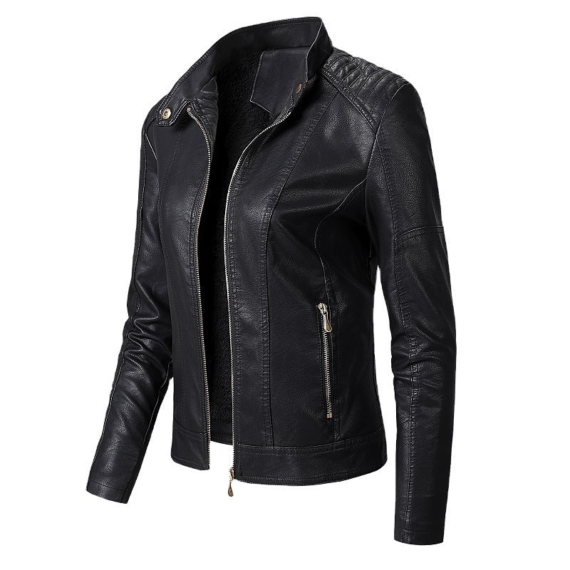 Women's Leather Plus Velvet Jackets