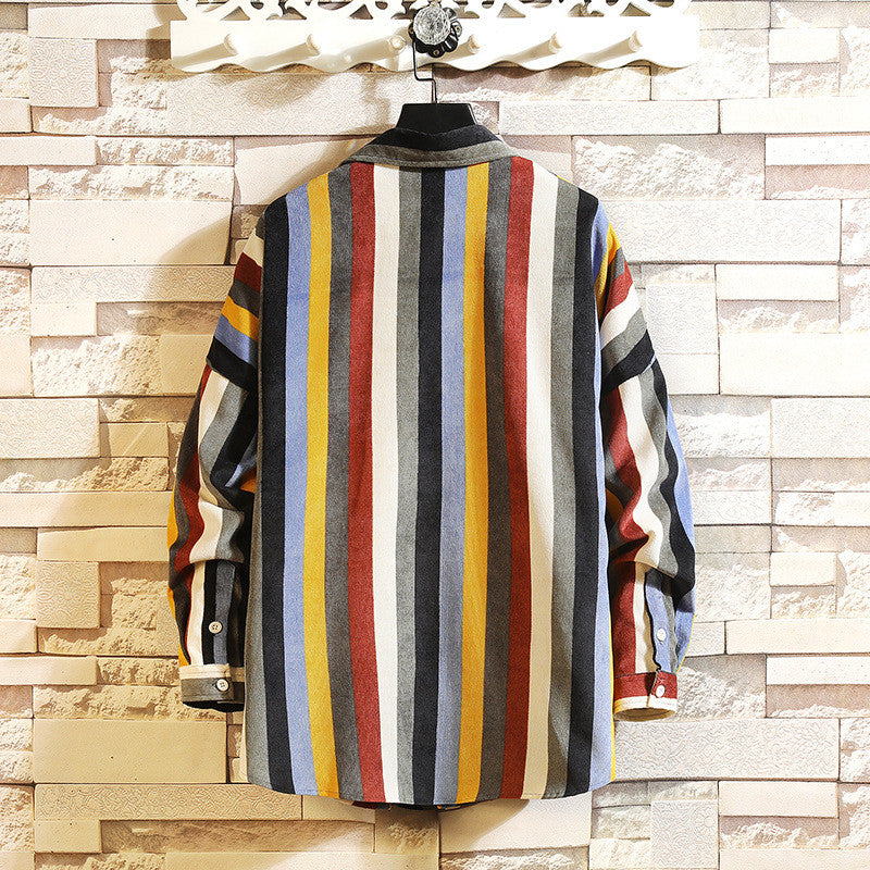 Striped Casual Wild Youth Hip-hop shirt