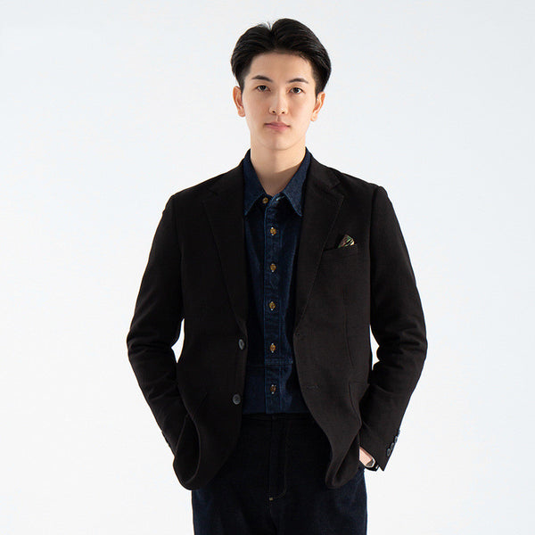 Men's Korean Fashion Slim Fit Single Breasted Leisure Business Coat
