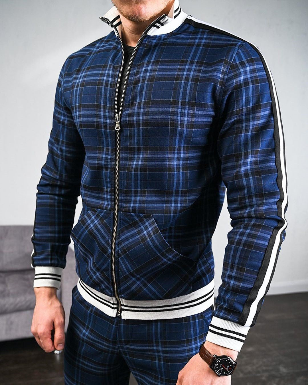 Autumn Men Casual Zipper Jacket Sports Wear