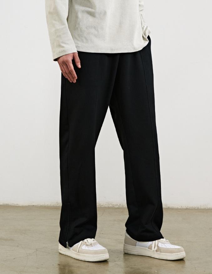 Straight Loose Zipper Guard Pants