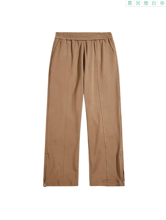 Straight Loose Zipper Guard Pants