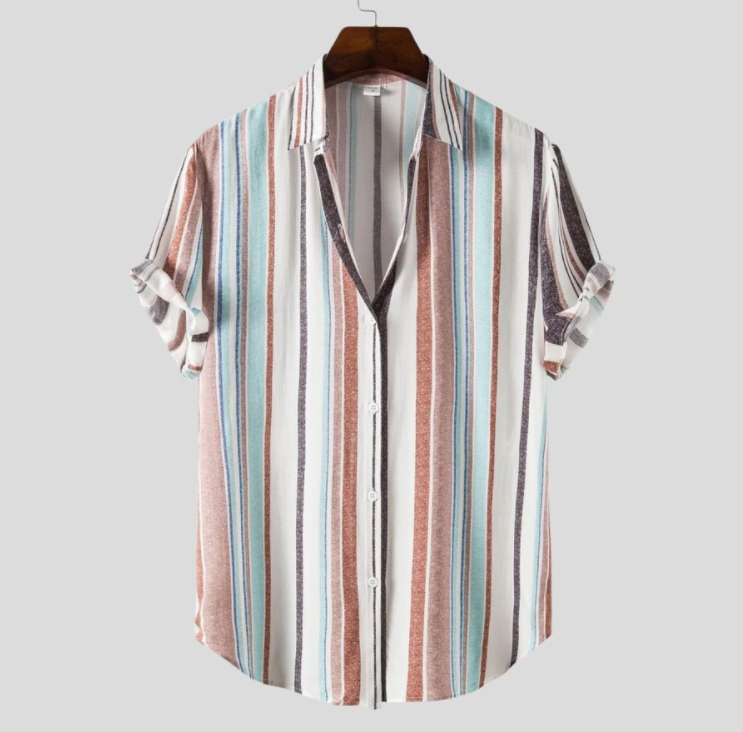 Printed Casual Men's Short-sleeved Shirt