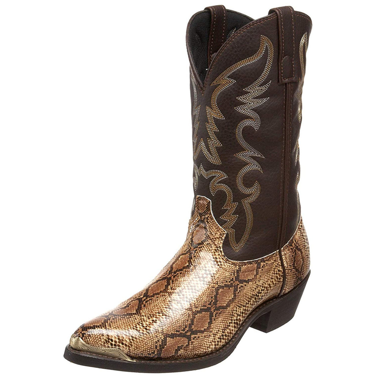 High-Heeled Iron Head Western Cowboy Boots