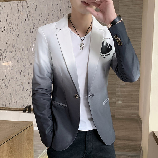 Male Gradient Suit Jacket