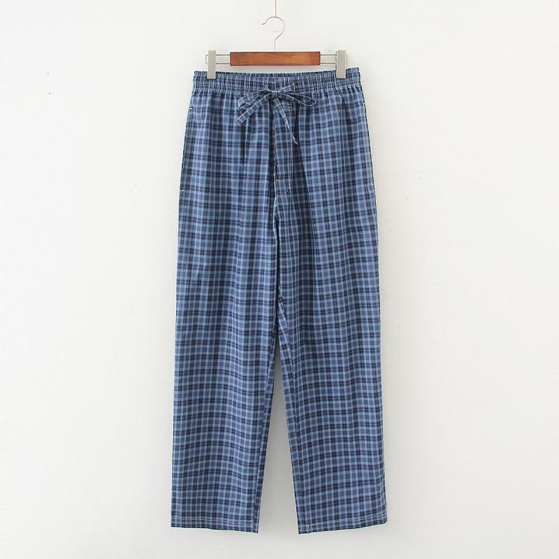 Men's Plaid Pajama Pants Pants Pure Cotton Breathable Pajamas