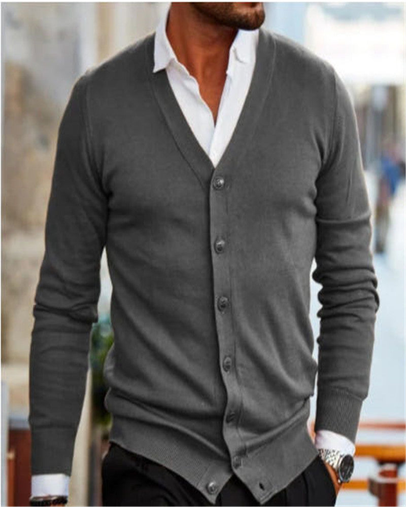 Semplice giacca casual da uomo in maglia