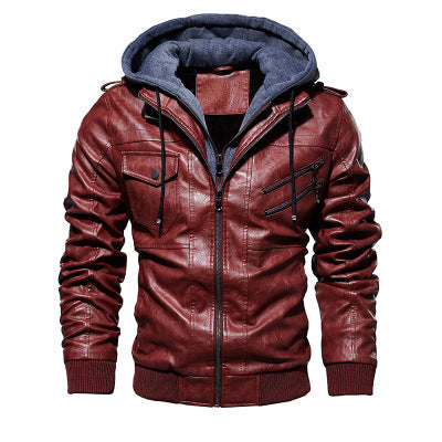 Motorcycle Leather Jacket Men