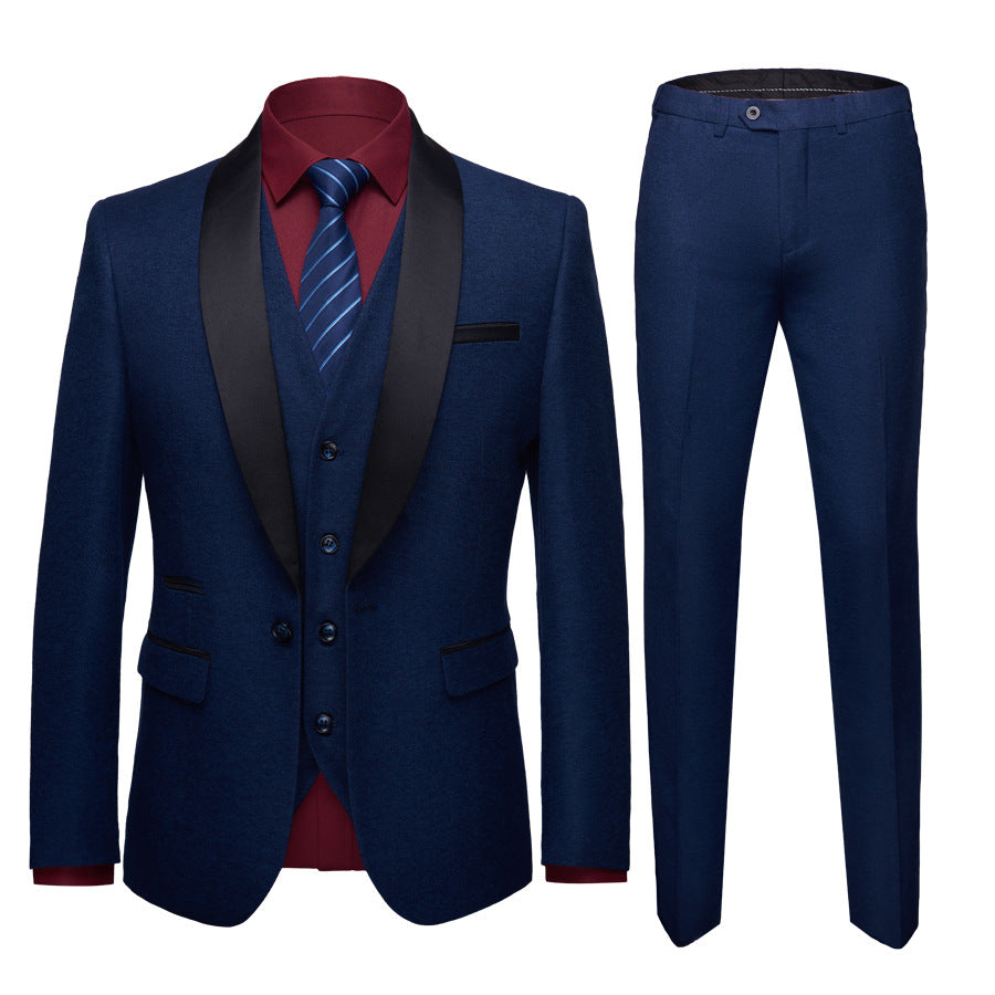 Men's Business Casual Suit Three-Piece Suit