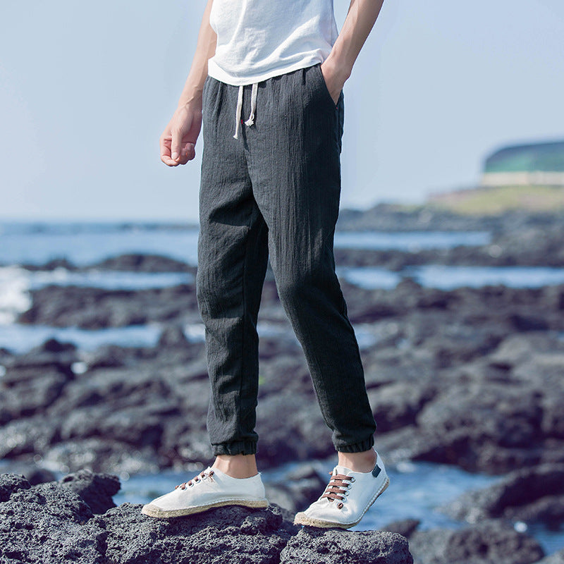 Breathable Loose Plus Size Linen Casual Pants