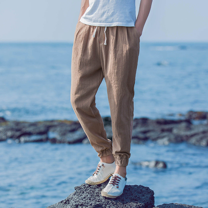 Breathable Loose Plus Size Linen Casual Pants