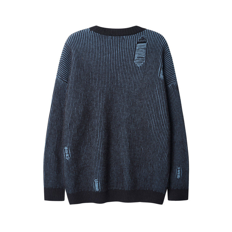 Pull en tricot style ample hip-hop