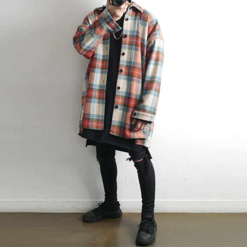 Vintage woolen plaid shirt