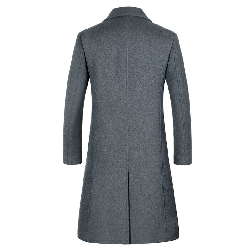 Woolen trench coat men