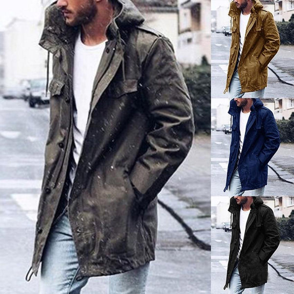 Chaqueta cortavientos de estilo casual para hombre, otoño e invierno.