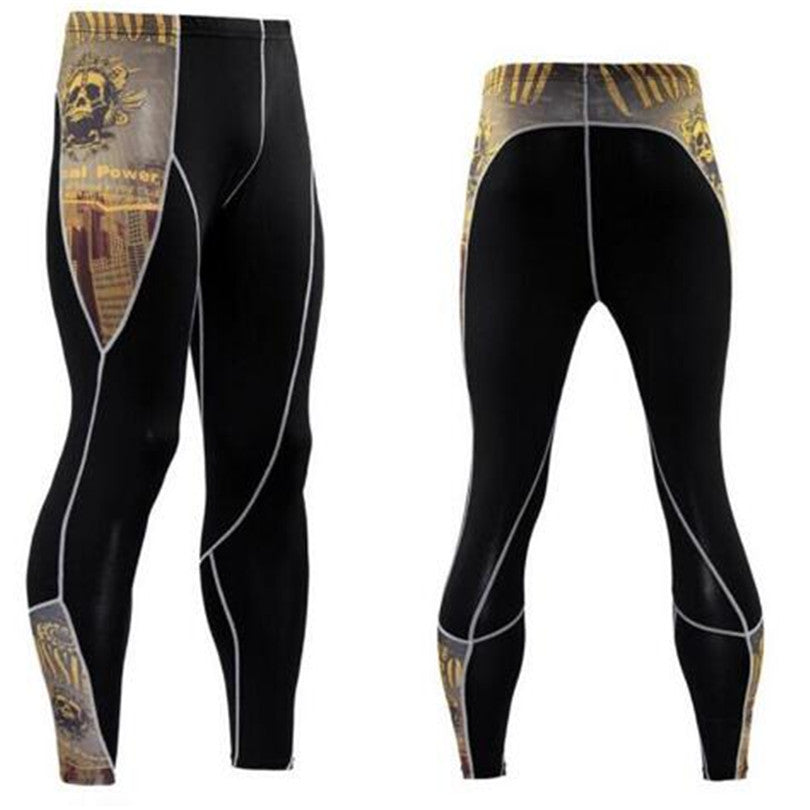 Tight-fitting Men's Stretch, Breathable And Quick-drying Football Basketball Leggings