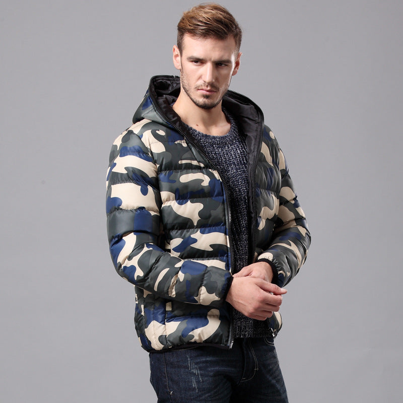 New simple tooling military men's cotton jacket