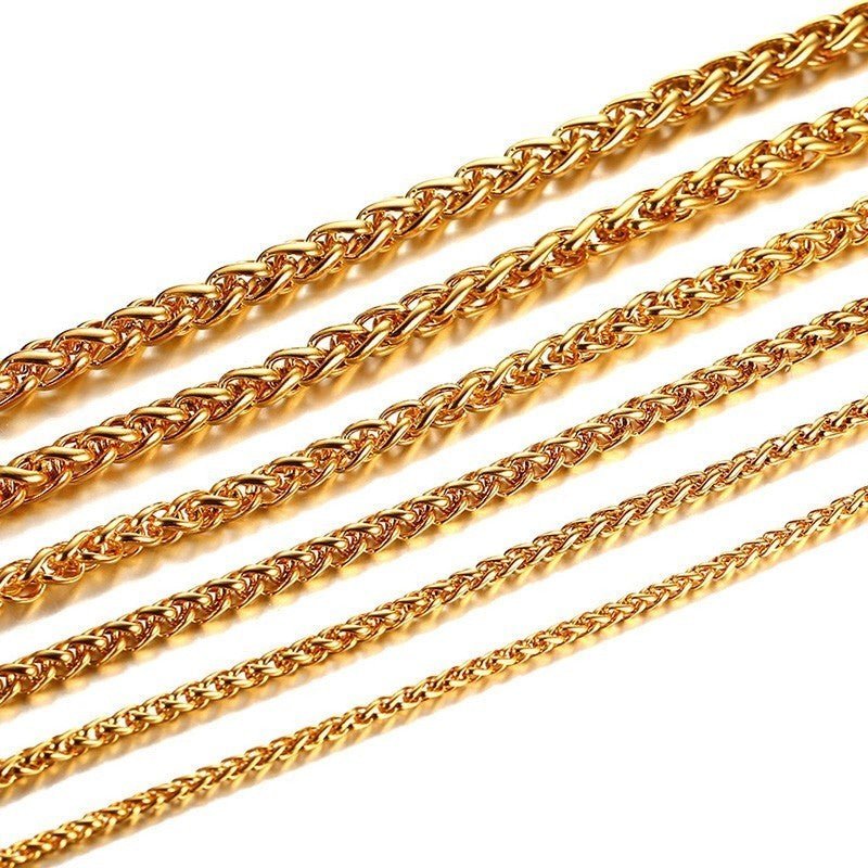 Hiphop Stainless Steel Necklace Curb Cuban Link Chain