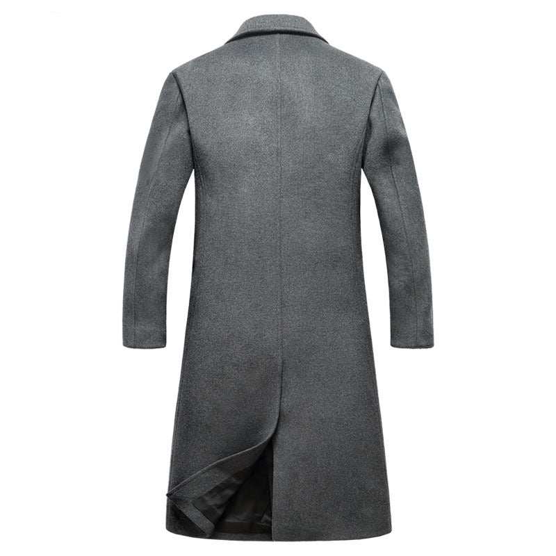 Woolen trench coat men