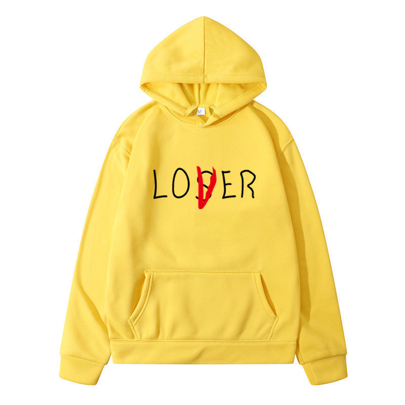 lovers printed Winter hoodies for couples