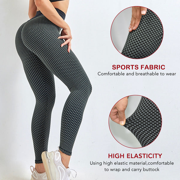 Women Butt Lifting Workout Tights Plus Size Sports High Waist Yoga Pants