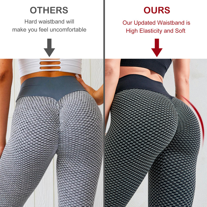 Women Butt Lifting Workout Tights Plus Size Sports High Waist Yoga Pants